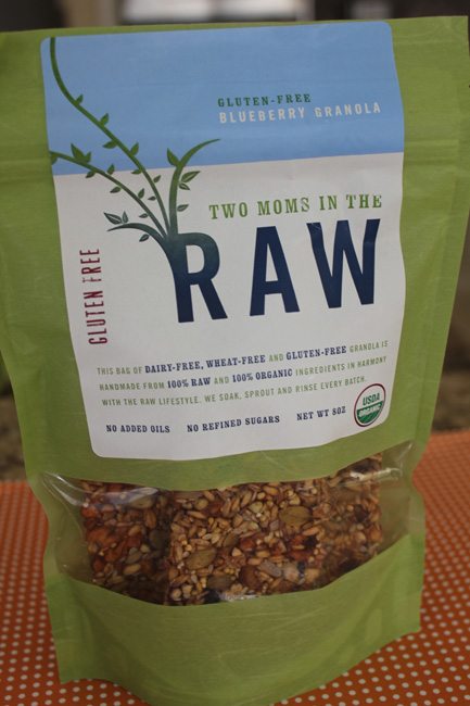 two moms in the raw gluten-free blueberry granola
