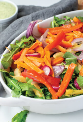 salad with roasted vegetables