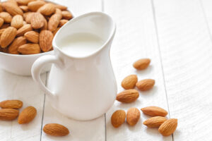 almond milk in a vitamix