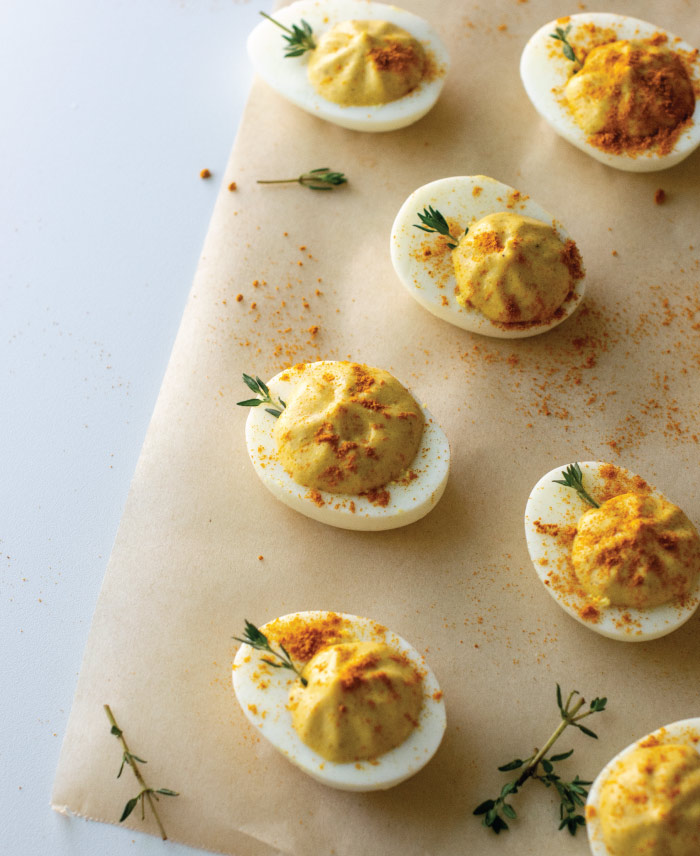 simple recipe for deviled eggs with pumpkin