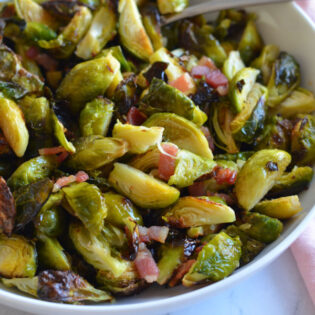 roasted brussel sprouts with bacon