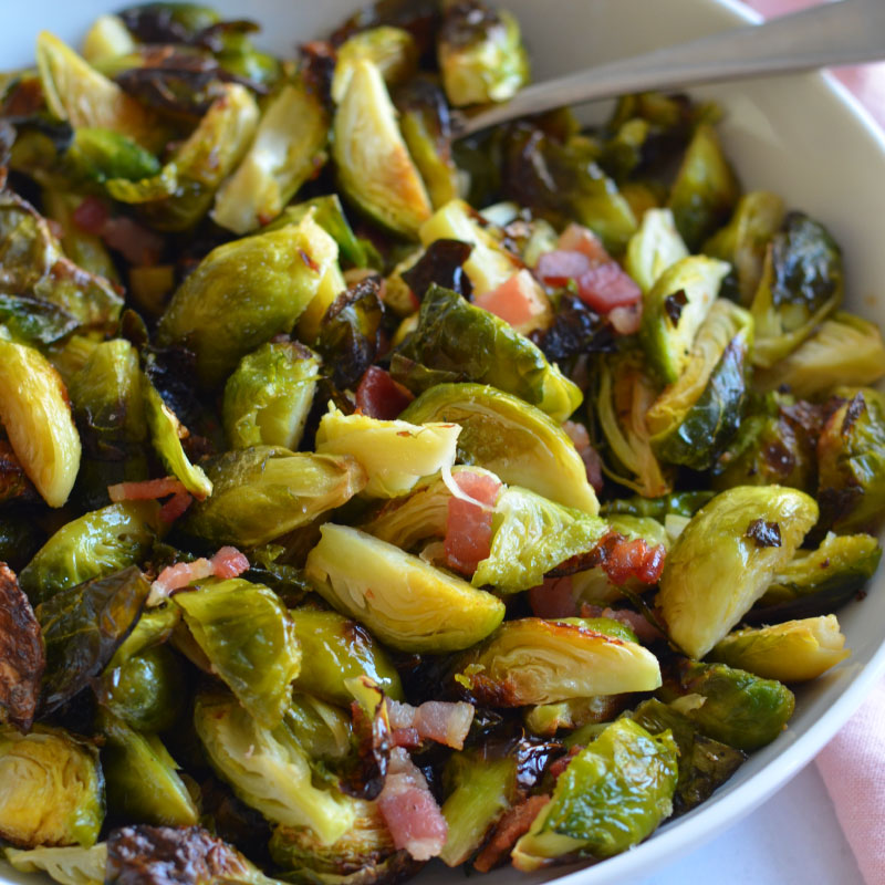 roasted brussel sprouts with bacon
