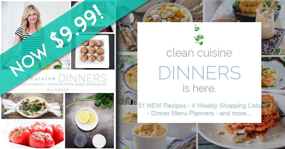 clean cuisine dinner cookbook
