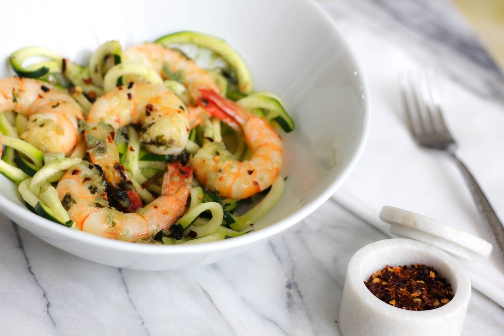 Shrimp Scampi with Zucchini Noodles 2