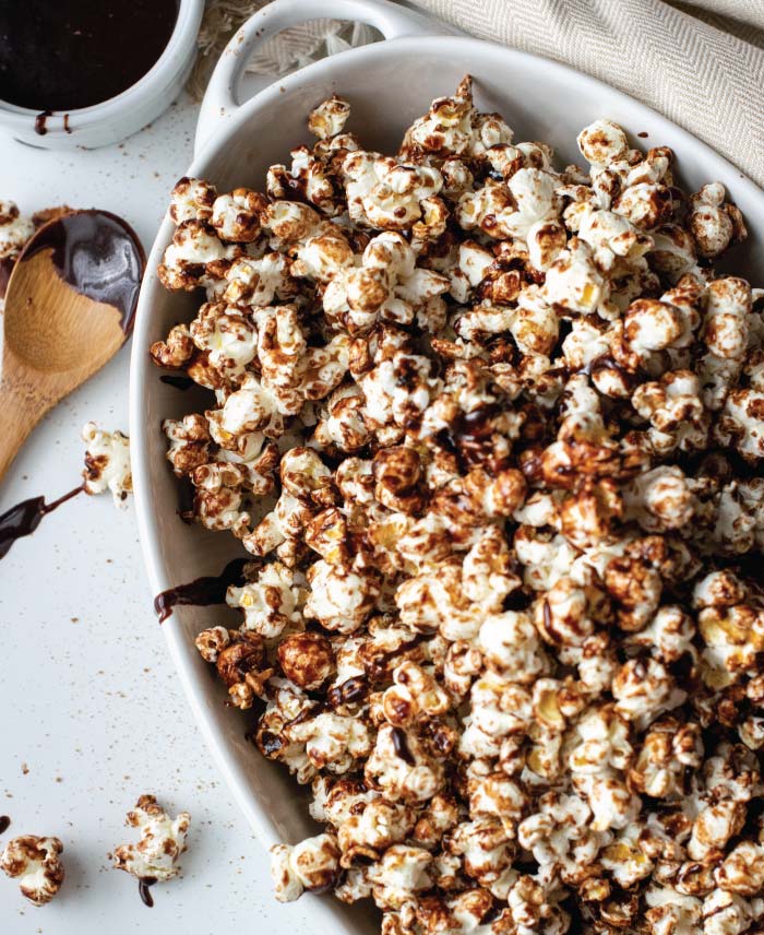popcorn with chocolate