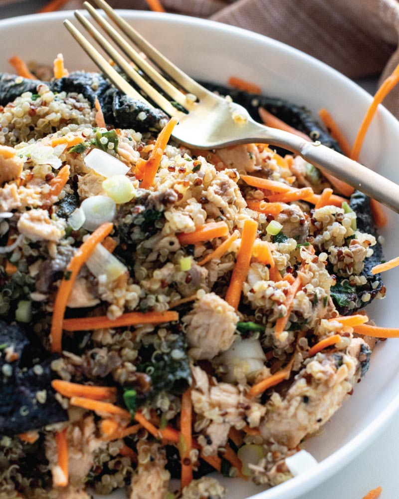 Recipe for Quinoa Salad with Nori