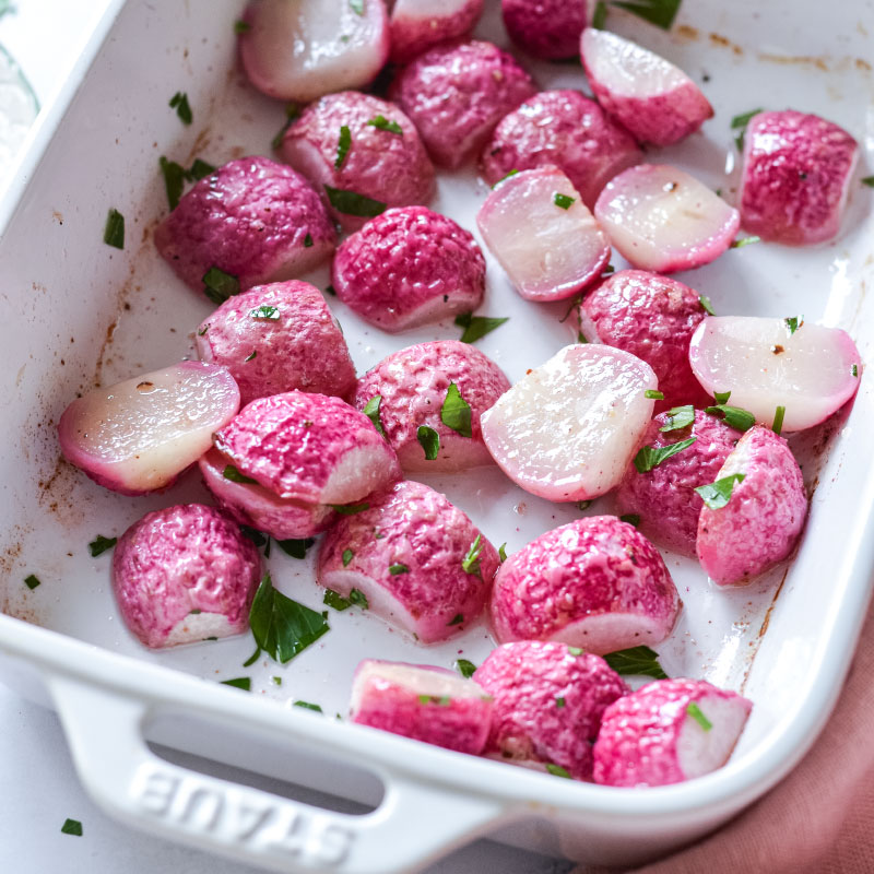 recipe for roasted radishes