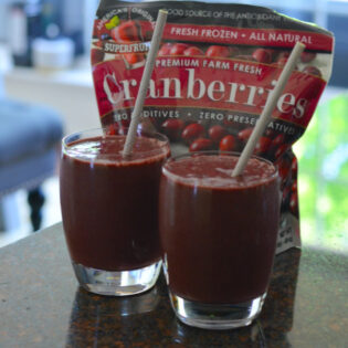 cranberry blueberry smoothie
