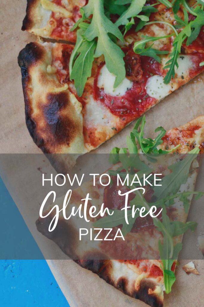 how to make gluten free pizza pinterest pin
