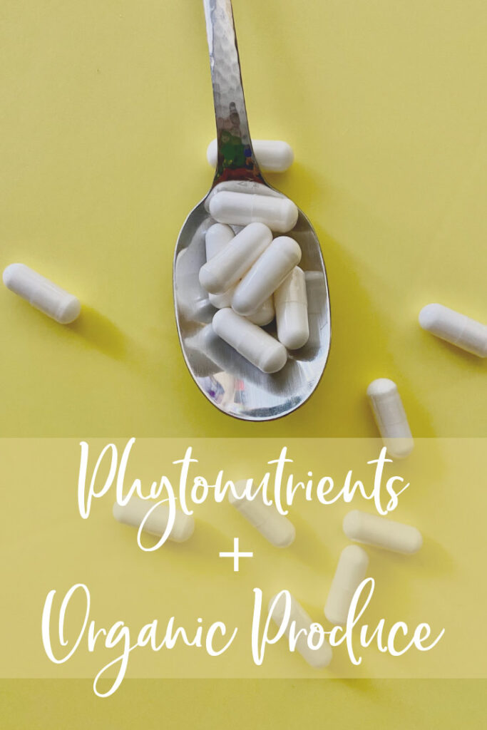 phytonutrients and organic produce Pinterest pin