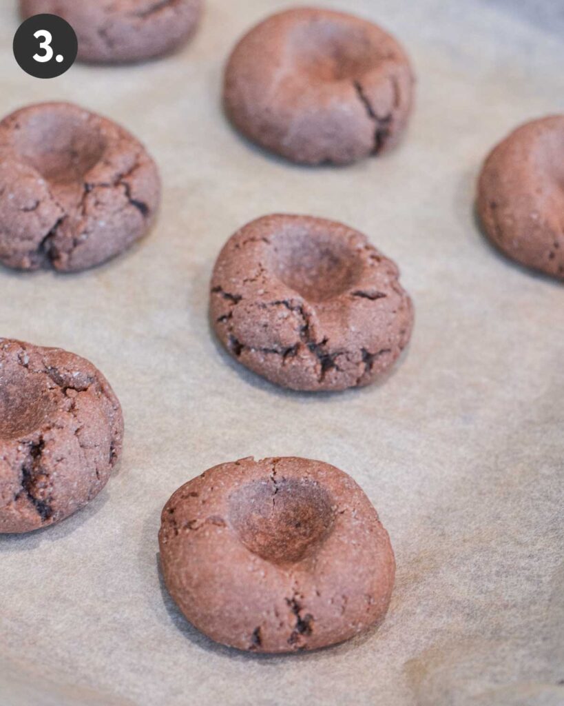 how to make chocolate thumbprint cookies