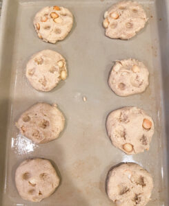 white chocolate macadamia nut cookie dough