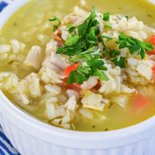 chicken with rice soup