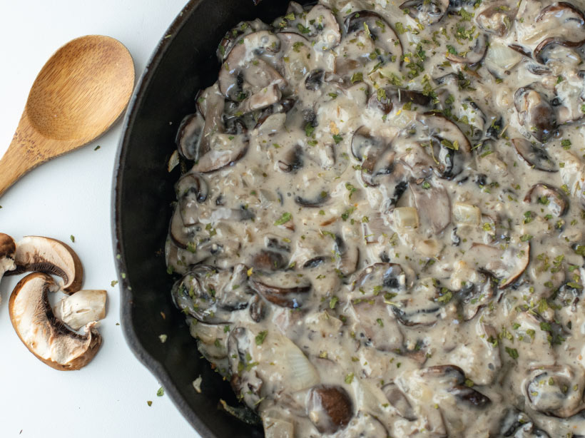 recipe for creamy mushroom