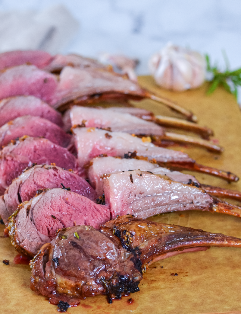 rack of lamb grilled