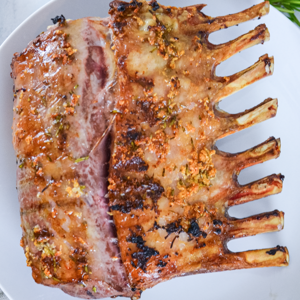rack of lamb grilled