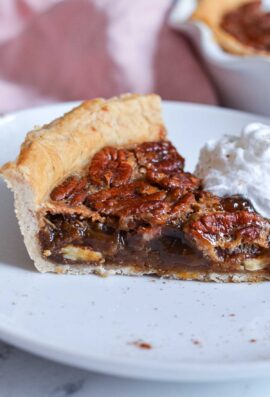 recipe for pecan pie without corn syrup